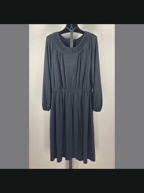 NEW Talbots Dress Womens Large petite black classic cocktail